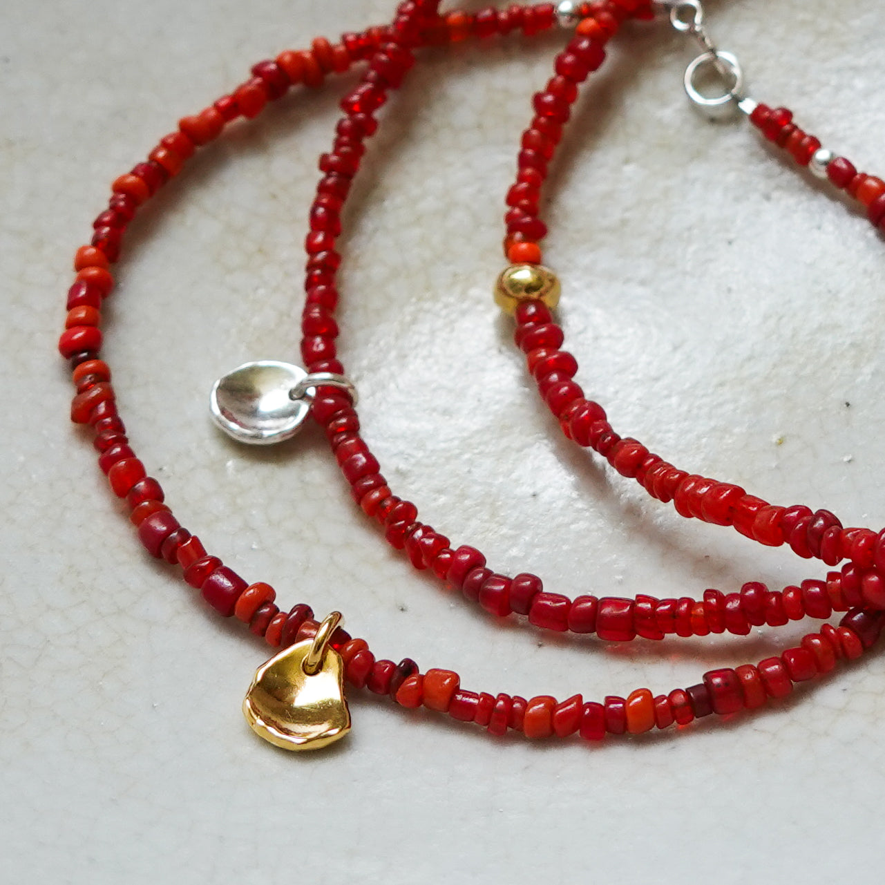Beaded Bracelet with Fragment Charm
