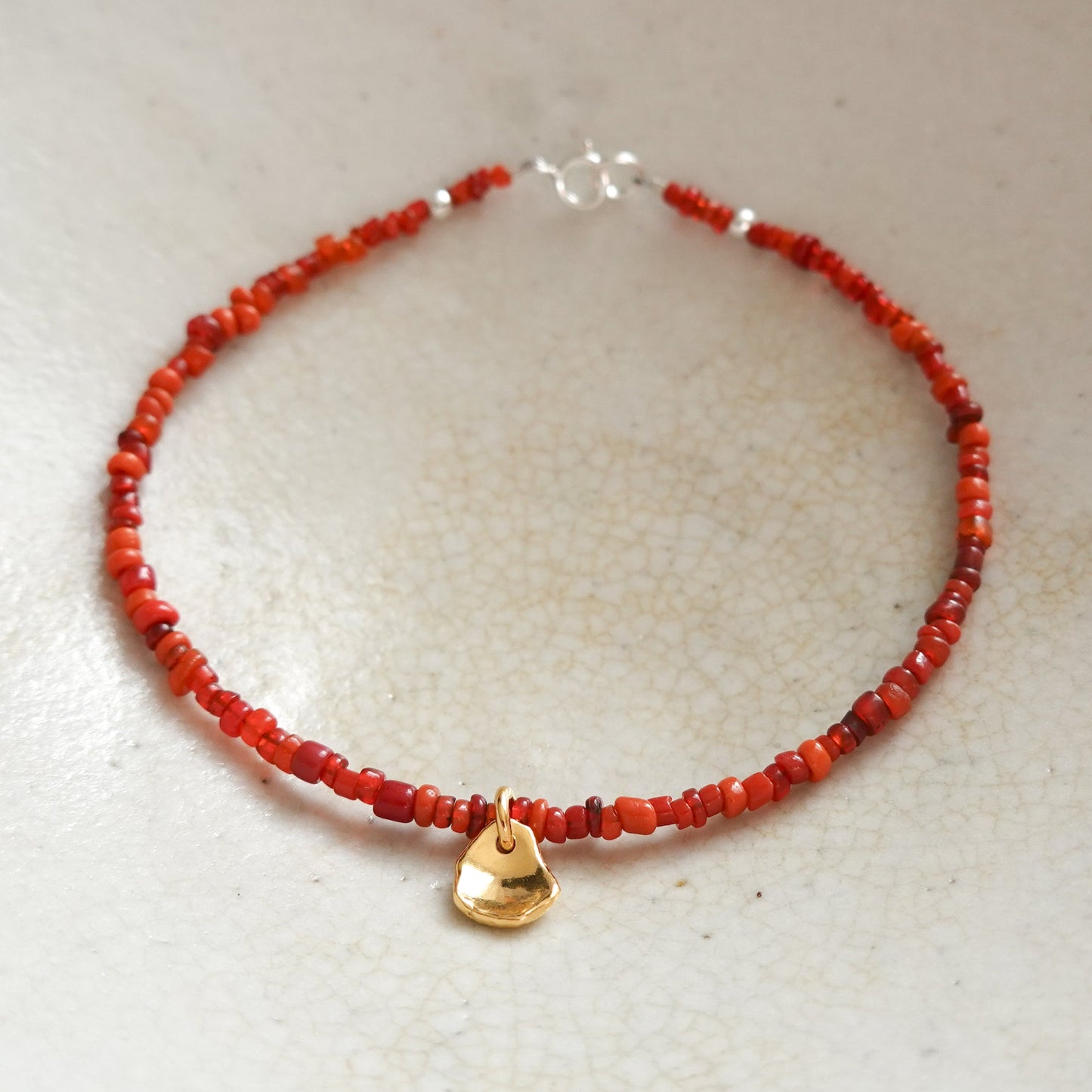 Beaded Bracelet with Fragment Charm