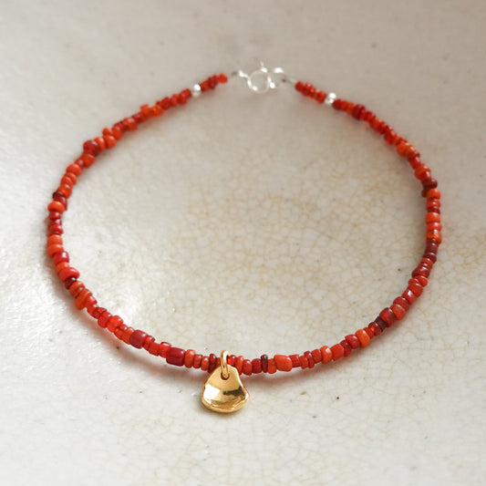 Beaded Bracelet with Fragment Charm