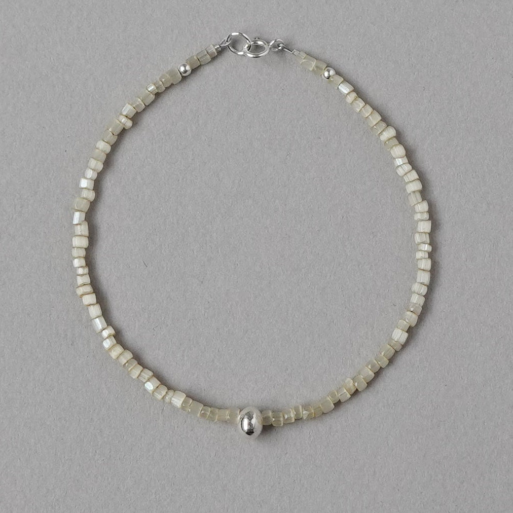 Beaded Bracelet with Seed Charm