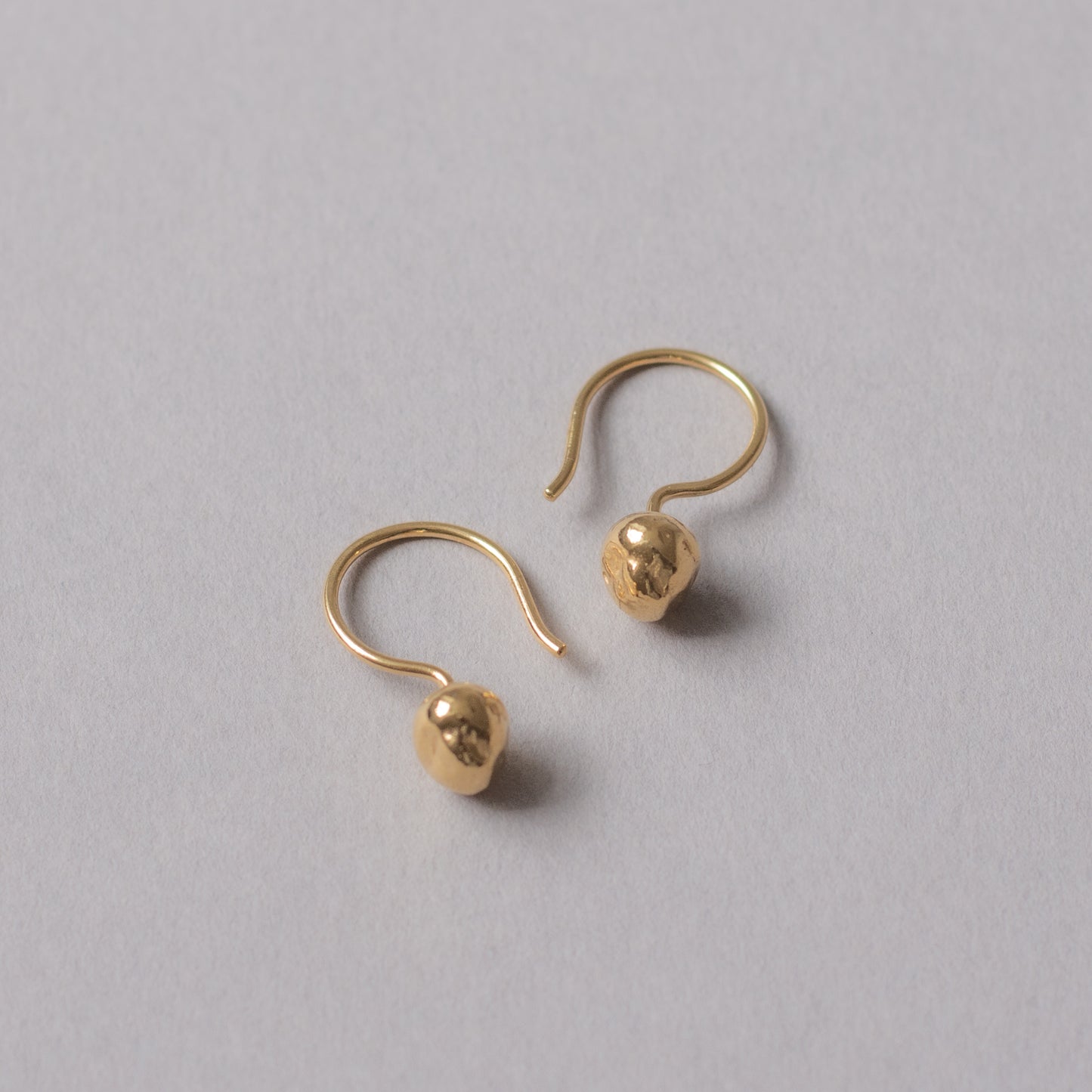 Seed Drop Earrings Gold Vermeil