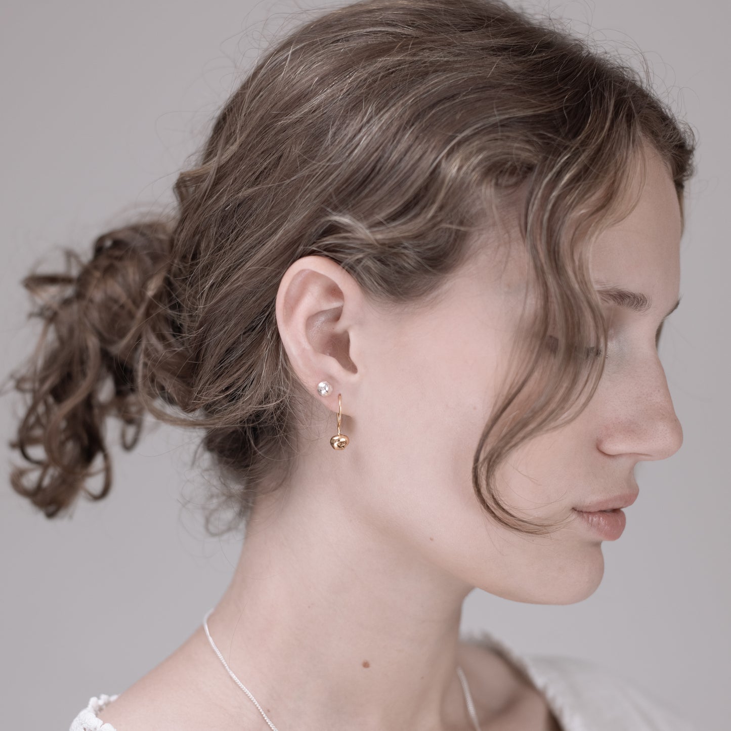 Seed Drop Earrings Gold Vermeil
