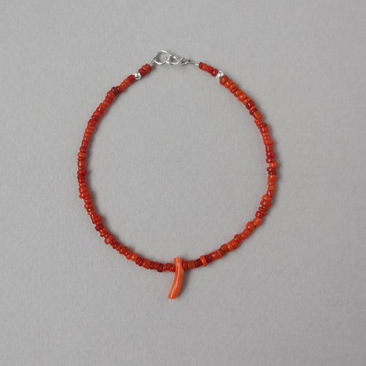 Beaded Bracelet with Branch Charm