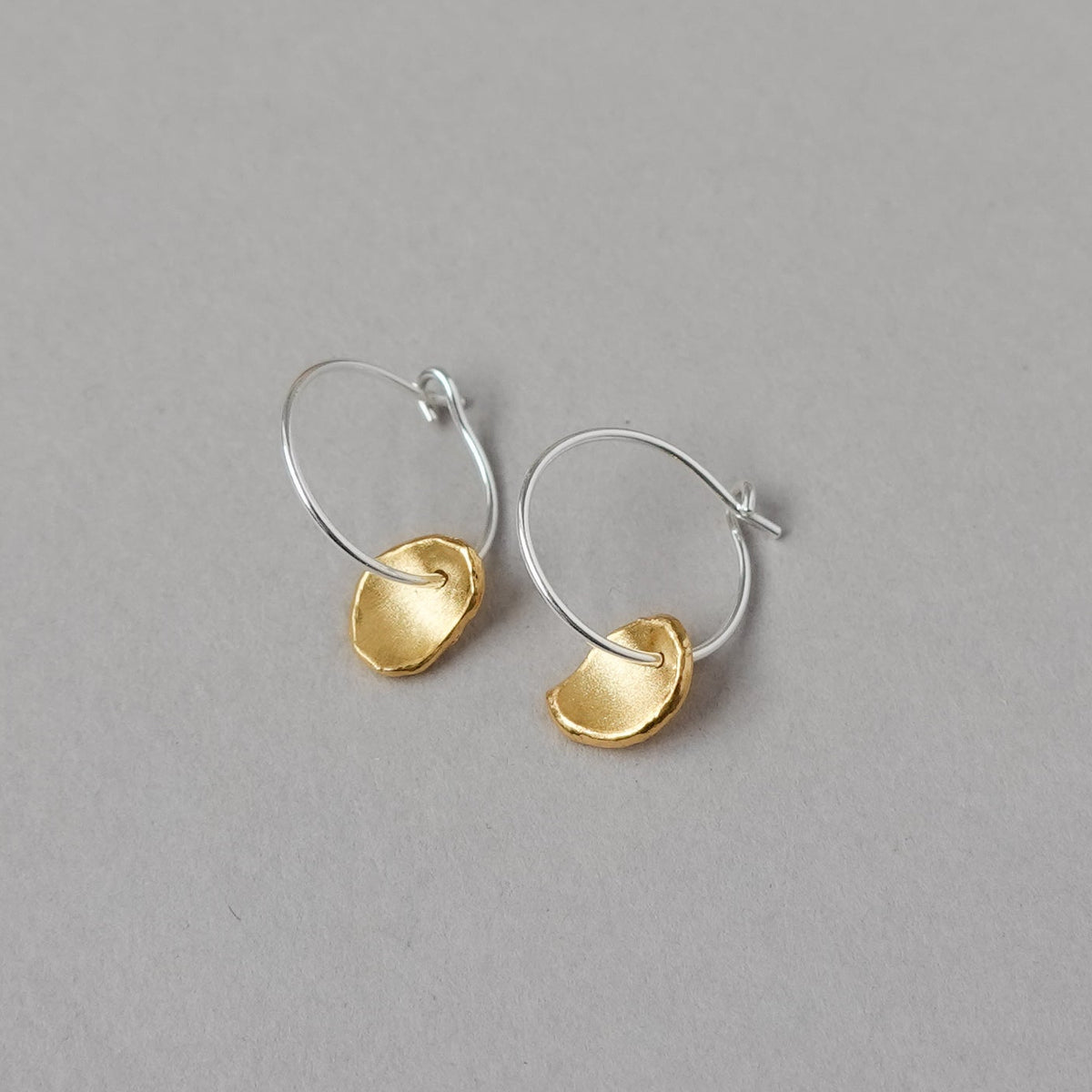 Mis-matched Pair Pod Fragment Hoop Earrings