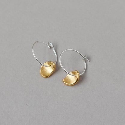 Mis-matched Pair Pod Fragment Hoop Earrings