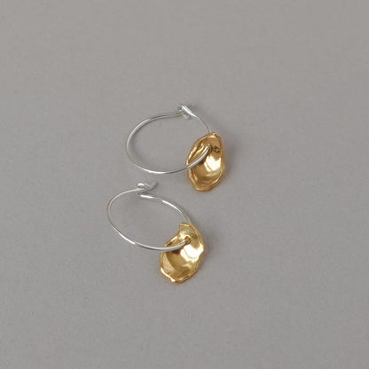 Mis-matched Pair Pod Fragment Hoop Earrings