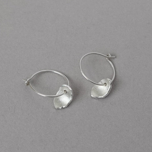 Mis-matched Pair Pod fragment Hoop Earrings