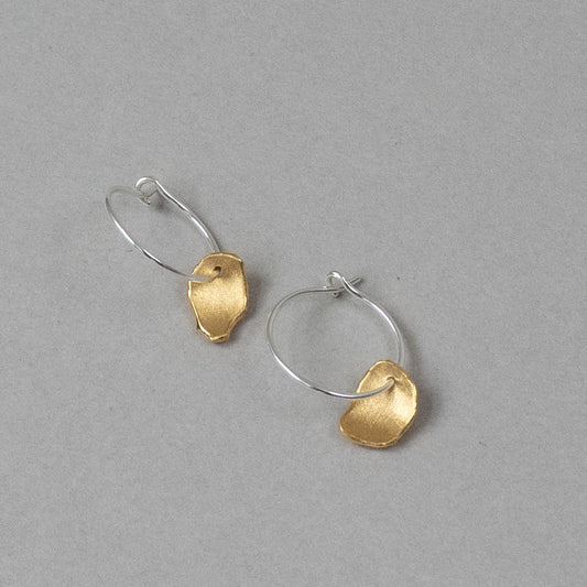 Mis-matched Pair Pod Fragment Hoop Earrings