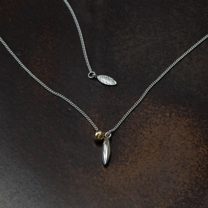 Long Bud & Seed Duo Pendant