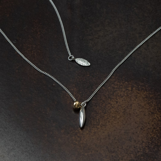 Long Bud & Seed Duo Pendant