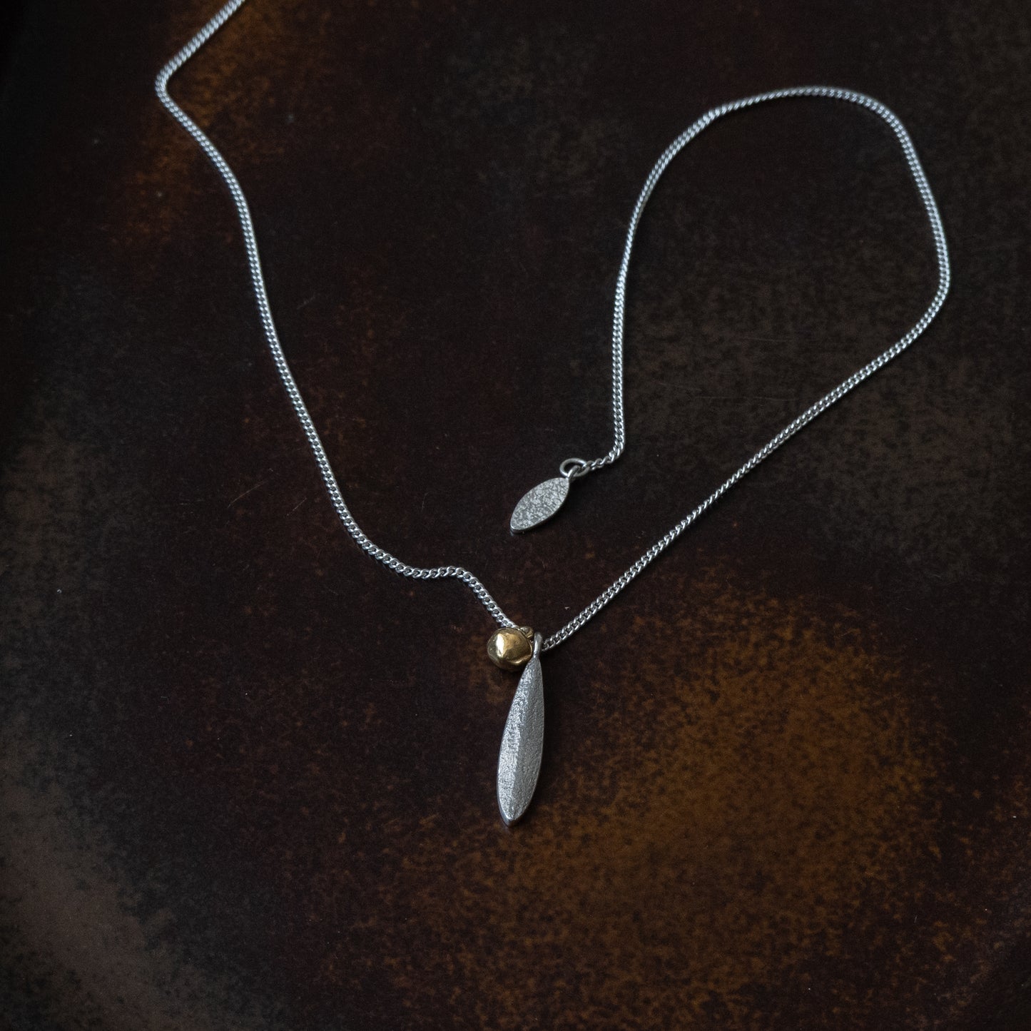 Leaf & Seed Duo Pendant