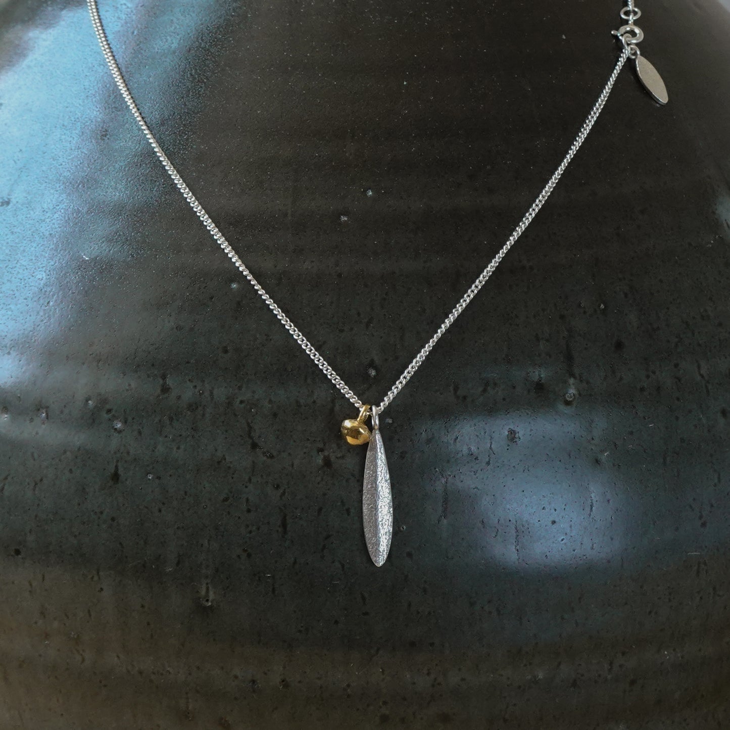 Leaf & Seed Duo Pendant