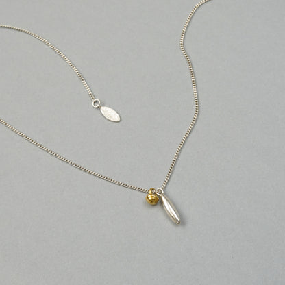 Long Bud & Seed Duo Pendant