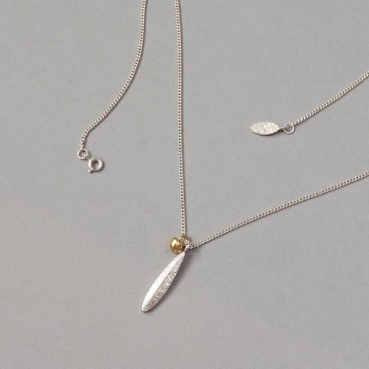Leaf & Seed Duo Pendant