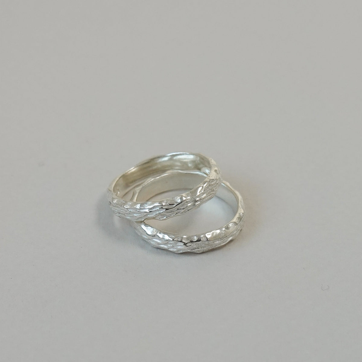 Narrow Textured Stacking Ring