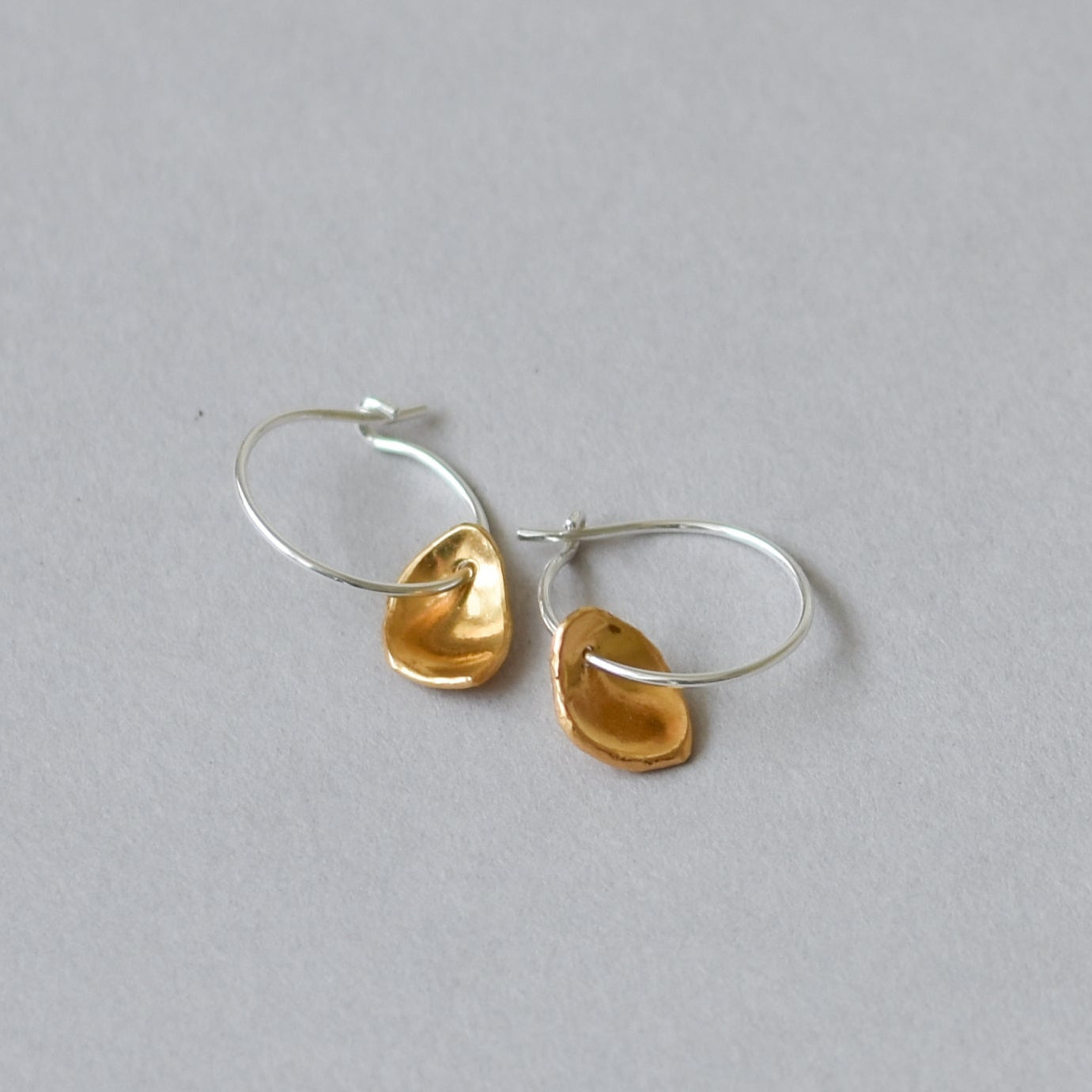 Mis-matched Pair Pod Fragment Hoop Earrings