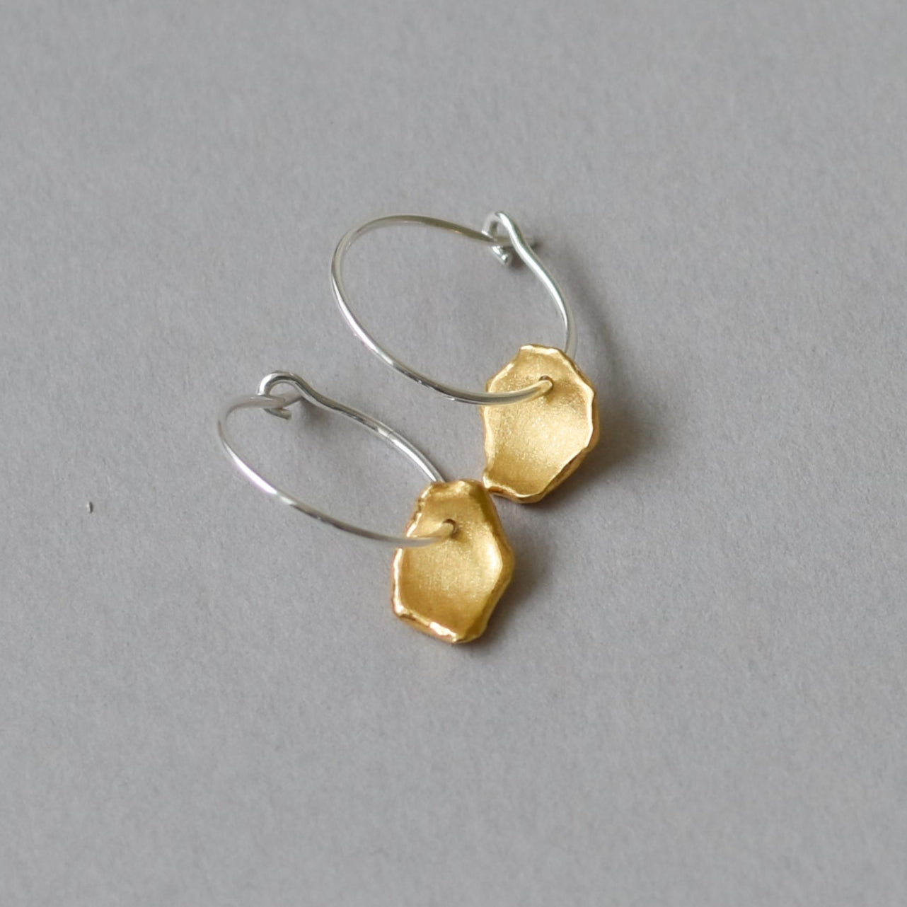 Mis-matched Pair Pod Fragment Hoop Earrings