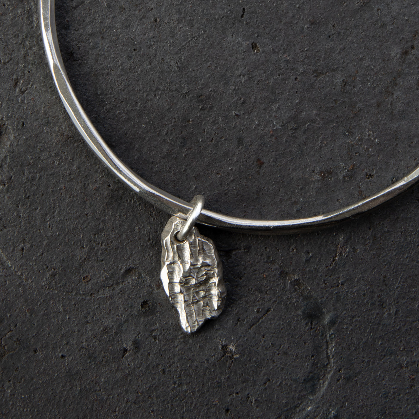 Bark Shard Charm Bangle