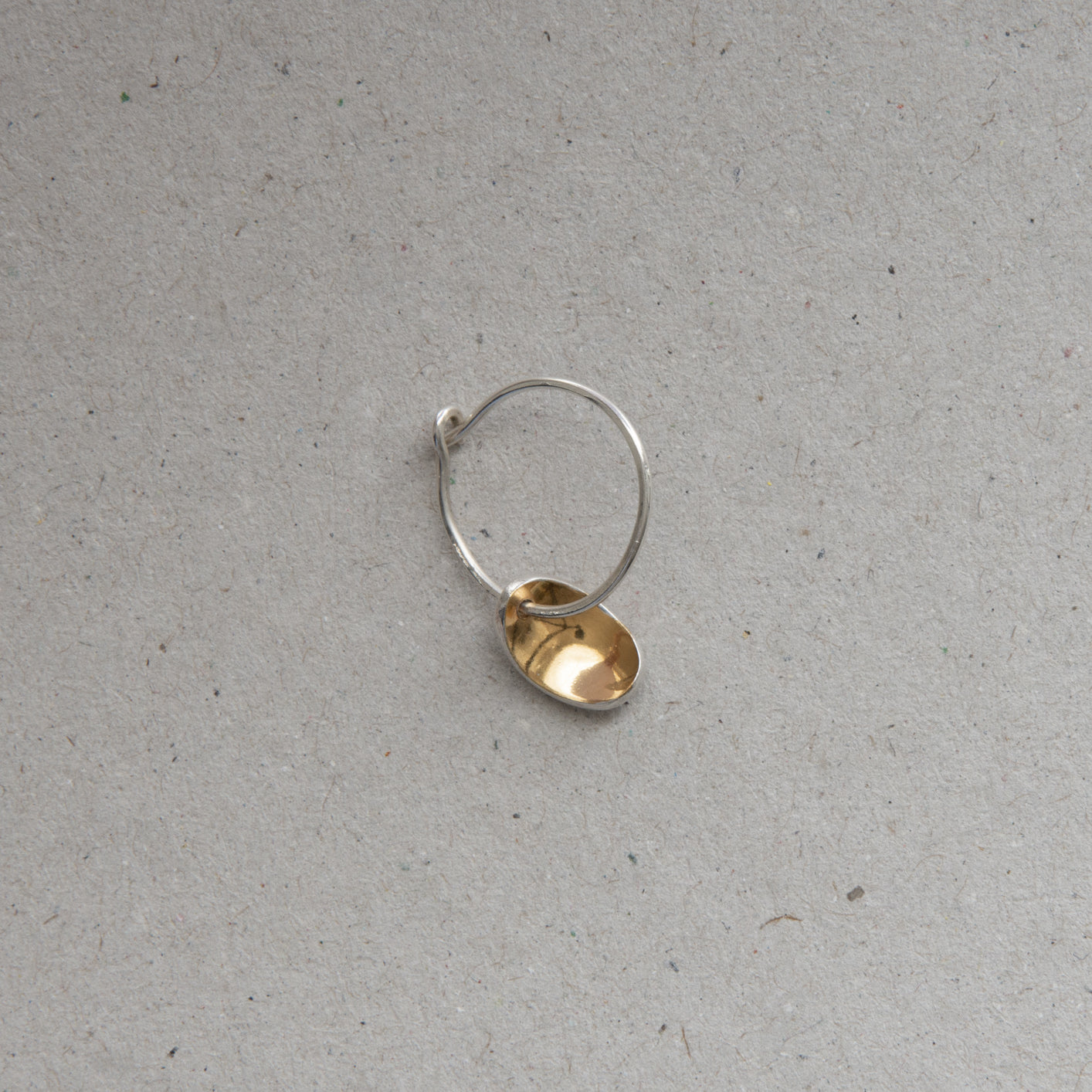 Single Hoop with Gold Lined Pod