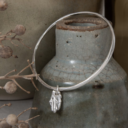 Bark Shard Charm Bangle