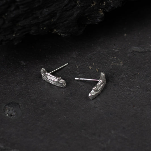 Bark Shard Stud Earrings